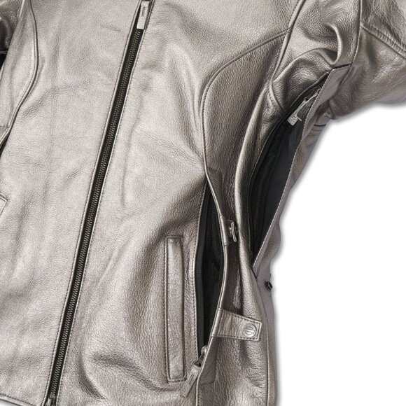 NWOT Women's Leather Harley Davidson Jacket - Picture 3 of 5